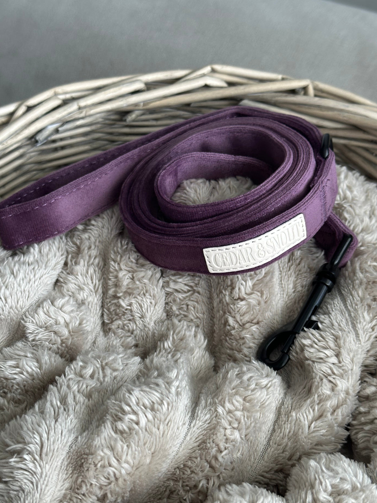 Cabin dog lead - Heather